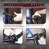 image:imageBUCKLOS Skull 318mm MTB Stem 35mm Mountain Bike Handlebars Short Stems 1 18 UltraLight Hollow CNC Aluminum Alloy Riser Bicycle Stem for AM XC BMX EBike Downhill Trail Folding BikeBlack