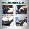 image:imageBUCKLOS Skull 318mm MTB Stem 35mm Mountain Bike Handlebars Short Stems 1 18 UltraLight Hollow CNC Aluminum Alloy Riser Bicycle Stem for AM XC BMX EBike Downhill Trail Folding BikeTitanium