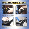 image:imageBUCKLOS Skull 318mm MTB Stem 35mm Mountain Bike Handlebars Short Stems 1 18 UltraLight Hollow CNC Aluminum Alloy Riser Bicycle Stem for AM XC BMX EBike Downhill Trail Folding BikeBlue