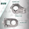 image:imageBUCKLOS Skull 318mm MTB Stem 35mm Mountain Bike Handlebars Short Stems 1 18 UltraLight Hollow CNC Aluminum Alloy Riser Bicycle Stem for AM XC BMX EBike Downhill Trail Folding BikeTitanium