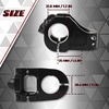 image:imageBUCKLOS Skull 318mm MTB Stem 35mm Mountain Bike Handlebars Short Stems 1 18 UltraLight Hollow CNC Aluminum Alloy Riser Bicycle Stem for AM XC BMX EBike Downhill Trail Folding BikeBlack