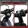 image:imageBUCKLOS Skull 318mm MTB Stem 35mm Mountain Bike Handlebars Short Stems 1 18 UltraLight Hollow CNC Aluminum Alloy Riser Bicycle Stem for AM XC BMX EBike Downhill Trail Folding BikeBlack