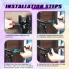 image:imageBUCKLOS Skull 318mm MTB Stem 35mm Mountain Bike Handlebars Short Stems 1 18 UltraLight Hollow CNC Aluminum Alloy Riser Bicycle Stem for AM XC BMX EBike Downhill Trail Folding BikeMulticolor