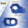 image:imageBUCKLOS Skull 318mm MTB Stem 35mm Mountain Bike Handlebars Short Stems 1 18 UltraLight Hollow CNC Aluminum Alloy Riser Bicycle Stem for AM XC BMX EBike Downhill Trail Folding BikeBlue