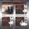 image:imageBUCKLOS Skull 318mm MTB Stem 35mm Mountain Bike Handlebars Short Stems 1 18 UltraLight Hollow CNC Aluminum Alloy Riser Bicycle Stem for AM XC BMX EBike Downhill Trail Folding BikeBlack