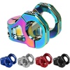 image:imageBUCKLOS 35mm Mountain Bike Stem MTB 318mm CNC Short Stems  Bicycle UltraLight Hollow Aluminum Alloy Riser Stem for E BikeDownhill XCBMXFolding BikeTrailMulticolor