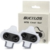 image:imageBUCKLOS Bike Cleats Compatible with Shimano SPD Clip Pedals Mountain Bike Cleats for MTBGravelIndoor CyclingSpinning Mountain Bicycle Shoes Float Adjustment BH51  BH56SilverBH56