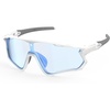 image:imageBUCKLOS Photochromic Cycling Running Glasses Sports Sunglasses Goggles for Men Women UV Protection TR90 for Baseball SafetyWhiteblue