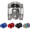 image:imageBUCKLOS Skull 318mm MTB Stem 35mm Mountain Bike Handlebars Short Stems 1 18 UltraLight Hollow CNC Aluminum Alloy Riser Bicycle Stem for AM XC BMX EBike Downhill Trail Folding BikeTitanium