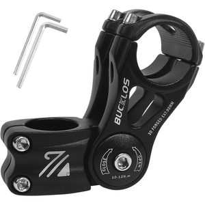 image:imageBUCKLOS Adjustable Bike Stem MTB 254mm 318mm 90110130145mm 80 Degree Bike Stem Riser for Angle Adjustment Bicycle Handlebar Extension for Commuter Bikes EBike Mountain Road Bicycles31890mm