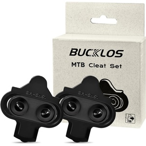 image:imageBUCKLOS Bike Cleats Compatible with Shimano SPD Clip Pedals Mountain Bike Cleats for MTBGravelIndoor CyclingSpinning Mountain Bicycle Shoes Float Adjustment BH51  BH56BlackBH51
