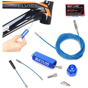 image:imageBUCKLOS Bike Internal Cable Routing Tool Kit Compatible with 455mm Housing Bicycle Frame Hydraulic Inner Hose and DI2 ETube for MTB Mountain BikeEbikeRoad Bike with Storage Design BT06