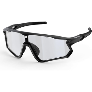 image:imageBUCKLOS Photochromic Cycling Running Glasses Sports Sunglasses Goggles for Men Women UV Protection TR90 for Baseball SafetyBlackgrey