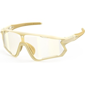 image:imageBUCKLOS Photochromic Cycling Running Glasses Sports Sunglasses Goggles for Men Women UV Protection TR90 for Baseball SafetyWhitegold