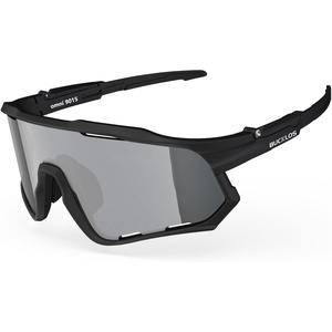 image:imageBUCKLOS Polarized Cycling Running Sunglasses for Men Women UV400 ProtectionTR90 Sun Glasses for Bike Baseball Sports SafetyBlack Framesgrey Lens