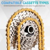 image:imageBUCKLOS 89101112 Speed Bike Chain High Performance Lightweight Bicycle Chains for Road BikeMountain BikeEbikeCompatible with Shimano SRAM Campagnolo SilverGoldGOLD