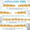 image:imageBUCKLOS 89101112 Speed Bike Chain High Performance Lightweight Bicycle Chains for Road BikeMountain BikeEbikeCompatible with Shimano SRAM Campagnolo SilverGoldGOLD