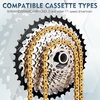 image:imageBUCKLOS 89101112 Speed Bike Chain High Performance Lightweight Bicycle Chains for Road BikeMountain BikeEbikeCompatible with Shimano SRAM Campagnolo SilverGoldGOLD