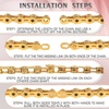 image:imageBUCKLOS 89101112 Speed Bike Chain High Performance Lightweight Bicycle Chains for Road BikeMountain BikeEbikeCompatible with Shimano SRAM Campagnolo SilverGoldGOLD