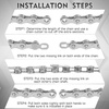 image:imageBUCKLOS 89101112 Speed Bike Chain High Performance Lightweight Bicycle Chains for Road BikeMountain BikeEbikeCompatible with Shimano SRAM Campagnolo SilverGoldSILVER