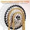 image:imageBUCKLOS 89101112 Speed Bike Chain High Performance Lightweight Bicycle Chains for Road BikeMountain BikeEbikeCompatible with Shimano SRAM Campagnolo SilverGoldGOLD