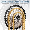 image:imageBUCKLOS 89101112 Speed Bike Chain High Performance Lightweight Bicycle Chains for Road BikeMountain BikeEbikeCompatible with Shimano SRAM Campagnolo SilverGoldGOLD
