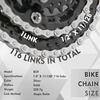 image:imageBUCKLOS 89101112 Speed Bike Chain High Performance Lightweight Bicycle Chains for Road BikeMountain BikeEbikeCompatible with Shimano SRAM Campagnolo SilverGoldSILVER