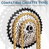 image:imageBUCKLOS 89101112 Speed Bike Chain High Performance Lightweight Bicycle Chains for Road BikeMountain BikeEbikeCompatible with Shimano SRAM Campagnolo SilverGoldGOLD