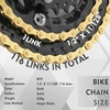 image:imageBUCKLOS 89101112 Speed Bike Chain High Performance Lightweight Bicycle Chains for Road BikeMountain BikeEbikeCompatible with Shimano SRAM Campagnolo SilverGoldGOLD