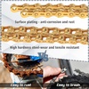 image:imageBUCKLOS 89101112 Speed Bike Chain High Performance Lightweight Bicycle Chains for Road BikeMountain BikeEbikeCompatible with Shimano SRAM Campagnolo SilverGoldGOLD