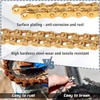 image:imageBUCKLOS 89101112 Speed Bike Chain High Performance Lightweight Bicycle Chains for Road BikeMountain BikeEbikeCompatible with Shimano SRAM Campagnolo SilverGoldGOLD