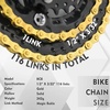 image:imageBUCKLOS 89101112 Speed Bike Chain High Performance Lightweight Bicycle Chains for Road BikeMountain BikeEbikeCompatible with Shimano SRAM Campagnolo SilverGoldGOLD