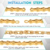 image:imageBUCKLOS 89101112 Speed Bike Chain High Performance Lightweight Bicycle Chains for Road BikeMountain BikeEbikeCompatible with Shimano SRAM Campagnolo SilverGoldGOLD