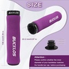 image:imageBUCKLOS Bike Handlebar Grips  Bicycle Foam Sponge Handle Bar Single Lock on AntiSlip Comfortable ShockAbsorbing Mountain Bike Grips for MTB BMX Scooter Beach Cruiser Folding BikePURPLE