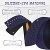 image:imageBUCKLOS Bike Handlebar Tape Silicone Bar Tape for Road Bike Comfortable Bicycle Handlebar Tape EVA Bike Grip 2 Pcs Bicycle Drop Bar Wraps AuroraMulticolorAURORABLACK