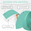 image:imageBUCKLOS Bike Handlebar Tape Silicone Bar Tape for Road Bike Comfortable Bicycle Handlebar Tape EVA Bike Grip 2 Pcs Bicycle Drop Bar Wraps AuroraMulticolorGREENWHITE