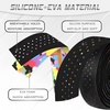 image:imageBUCKLOS Bike Handlebar Tape Silicone Bar Tape for Road Bike Comfortable Bicycle Handlebar Tape EVA Bike Grip 2 Pcs Bicycle Drop Bar Wraps AuroraMulticolorBLACKMULTICOLOR