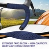 image:imageBUCKLOS Bike Handlebar Tape Silicone Bar Tape for Road Bike Comfortable Bicycle Handlebar Tape EVA Bike Grip 2 Pcs Bicycle Drop Bar Wraps AuroraMulticolorAURORABLACK
