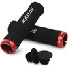 image:imageBUCKLOS Bike Handlebar Grips  Bicycle Foam Sponge Handle Bar Single Lock on AntiSlip Comfortable ShockAbsorbing Mountain Bike Grips for MTB BMX Scooter Beach Cruiser Folding BikeBLACK