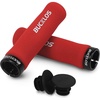 image:imageBUCKLOS Bike Handlebar Grips  Bicycle Foam Sponge Handle Bar Single Lock on AntiSlip Comfortable ShockAbsorbing Mountain Bike Grips for MTB BMX Scooter Beach Cruiser Folding BikeRED