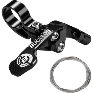 image:imageBUCKLOS Bike Dropper Seatpost Lever Remote Telescopic MTB Seatpost Dropper Bicycle Shock Remote Lever Bike Suspension Seat Post PartBLACK