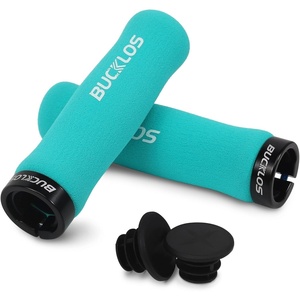 image:imageBUCKLOS Bike Handlebar Grips  Bicycle Foam Sponge Handle Bar Single Lock on AntiSlip Comfortable ShockAbsorbing Mountain Bike Grips for MTB BMX Scooter Beach Cruiser Folding BikeBIANQI