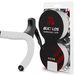 image:imageBUCKLOS Bike Handlebar Tape Silicone Bar Tape for Road Bike Comfortable Bicycle Handlebar Tape EVA Bike Grip 2 Pcs Bicycle Drop Bar Wraps AuroraMulticolorWHITE