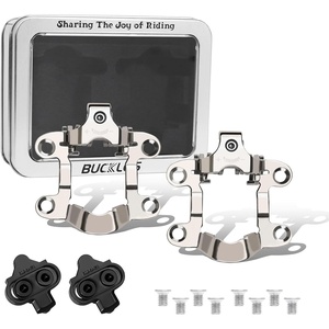 image:imageBUCKLOS Dual Side Pedals Compatible Look Delta with Peloton Bike Pedals Replacement amp Shimano SPD Spin Bicycle Clip in Aluminium Pedal for Road BikeIndoor Outdoor Cycling916Fit SPD System with Cleats