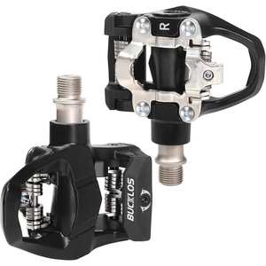 image:imageBUCKLOS Dual Side Pedals Compatible Look Delta with Peloton Bike Pedals Replacement amp Shimano SPD Spin Bicycle Clip in Aluminium Pedal for Road BikeIndoor Outdoor Cycling916Dual Pedals Only