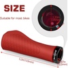 image:imageBUCKLOS Single Lockon Bike Handlebar Grips  Mountain Bike MTB Ergonomic AntiSlip Handle Grip  Bicycle Comfort Locking Handle Bar for BMXCruiser BikeScooter 78 BlackRed Ergonomic