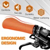 image:imageBUCKLOS Single Lockon Bike Handlebar Grips  Mountain Bike MTB Ergonomic AntiSlip Handle Grip  Bicycle Comfort Locking Handle Bar for BMXCruiser BikeScooter 78 BlackOrange Ergonomic