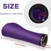 image:imageBUCKLOS Single Lockon Bike Handlebar Grips  Mountain Bike MTB Ergonomic AntiSlip Handle Grip  Bicycle Comfort Locking Handle Bar for BMXCruiser BikeScooter 78 BlackPurple Ergonomic