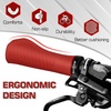 image:imageBUCKLOS Single Lockon Bike Handlebar Grips  Mountain Bike MTB Ergonomic AntiSlip Handle Grip  Bicycle Comfort Locking Handle Bar for BMXCruiser BikeScooter 78 BlackRed Ergonomic