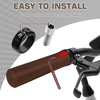 image:imageBUCKLOS Single Lockon Bike Handlebar Grips  Mountain Bike MTB Ergonomic AntiSlip Handle Grip  Bicycle Comfort Locking Handle Bar for BMXCruiser BikeScooter 78 BlackBrown